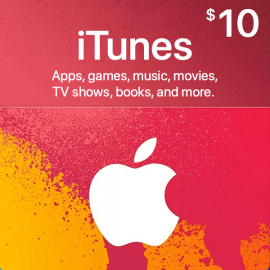 Карта iTunes 10 Долларов (США)