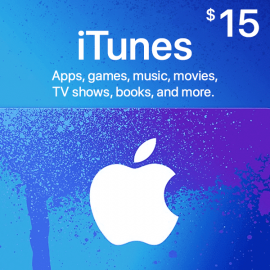 Карта iTunes 15 Долларов (США)