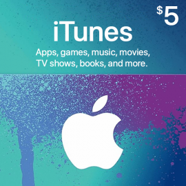 Карта iTunes 5 Долларов (США)